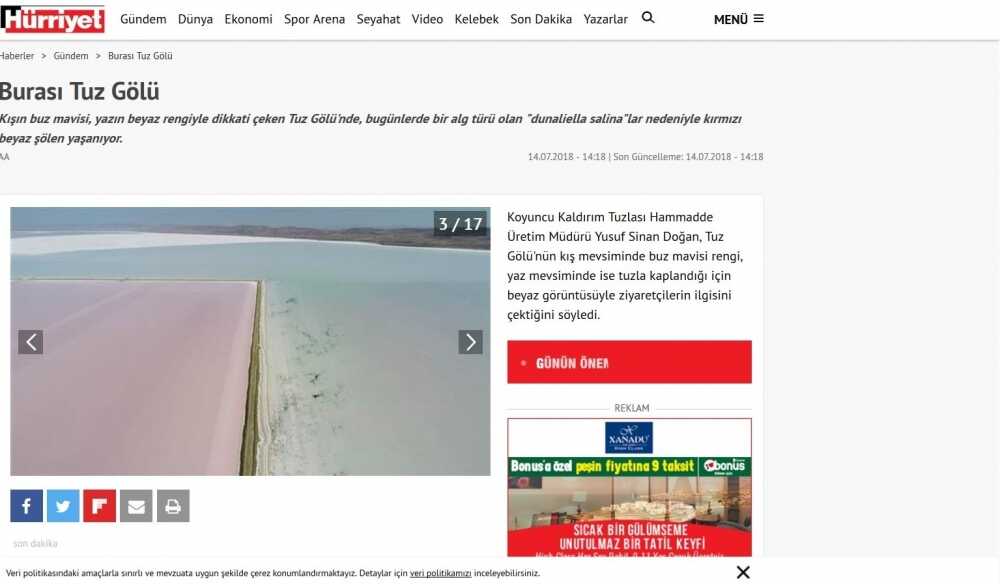 Koyuncu Salt Production is Being Noticed by the National Press - Koyuncu Salt