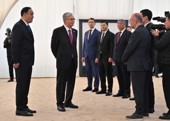 Kazakhstan President Tokayev Visits Our Karatau Chemicals Stand - Koyuncu Salt